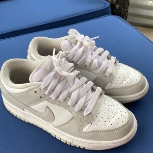Grey and white Nike Dunks